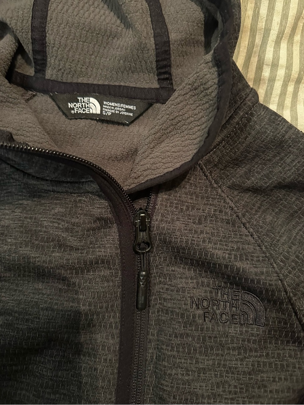 The North Face Women's Black/Gray Hooded Performance Jacket